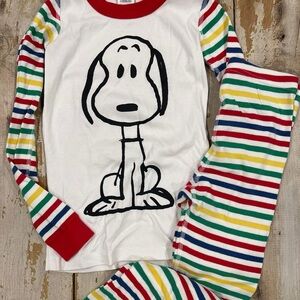 Hanna Andersson Peanuts Snoopy pajamas 130cm (US 8)